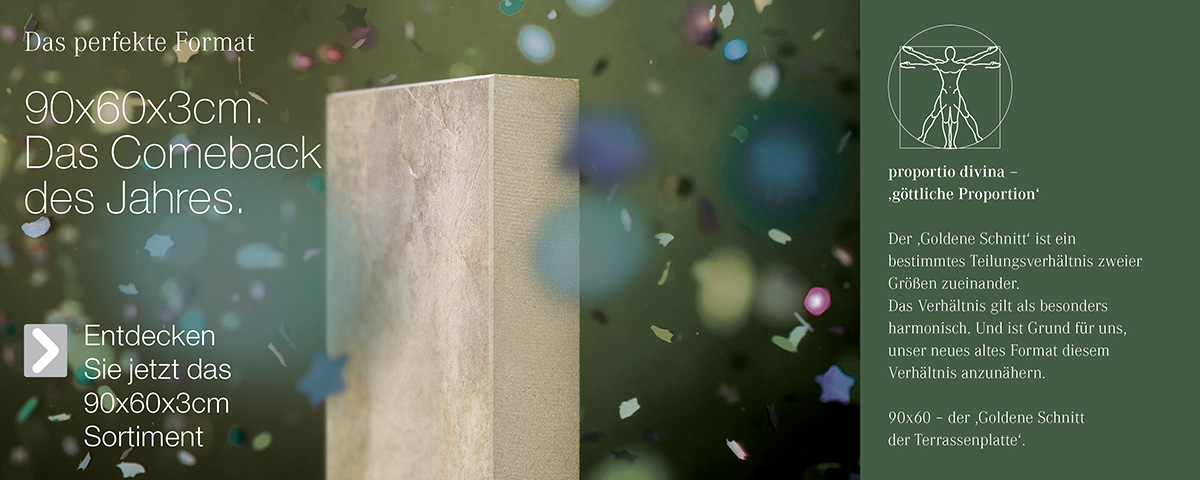 Entdecken Sie das neue Format: 90x60x3cm